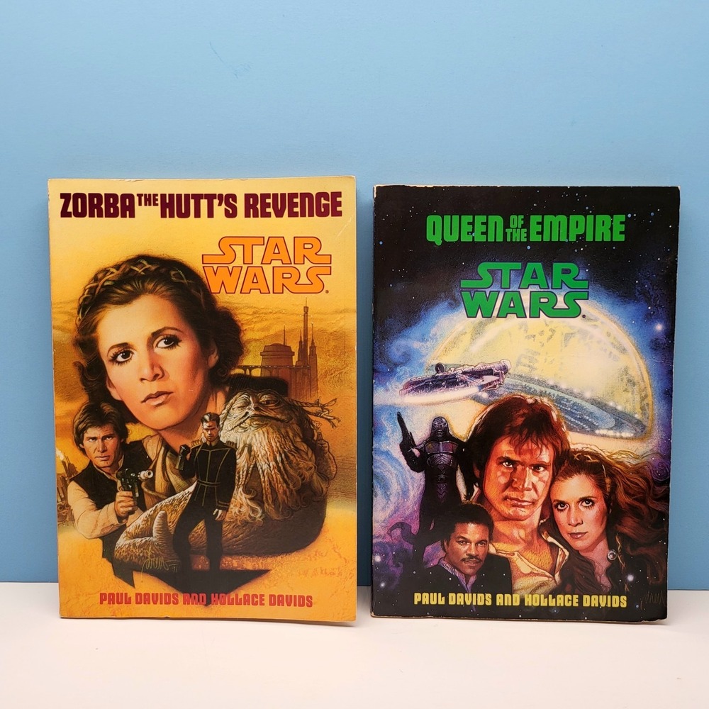 Star Wars Book Lot Zorba The Hutts Revenge & Queen Of The Empire Vintage‎ 1990s